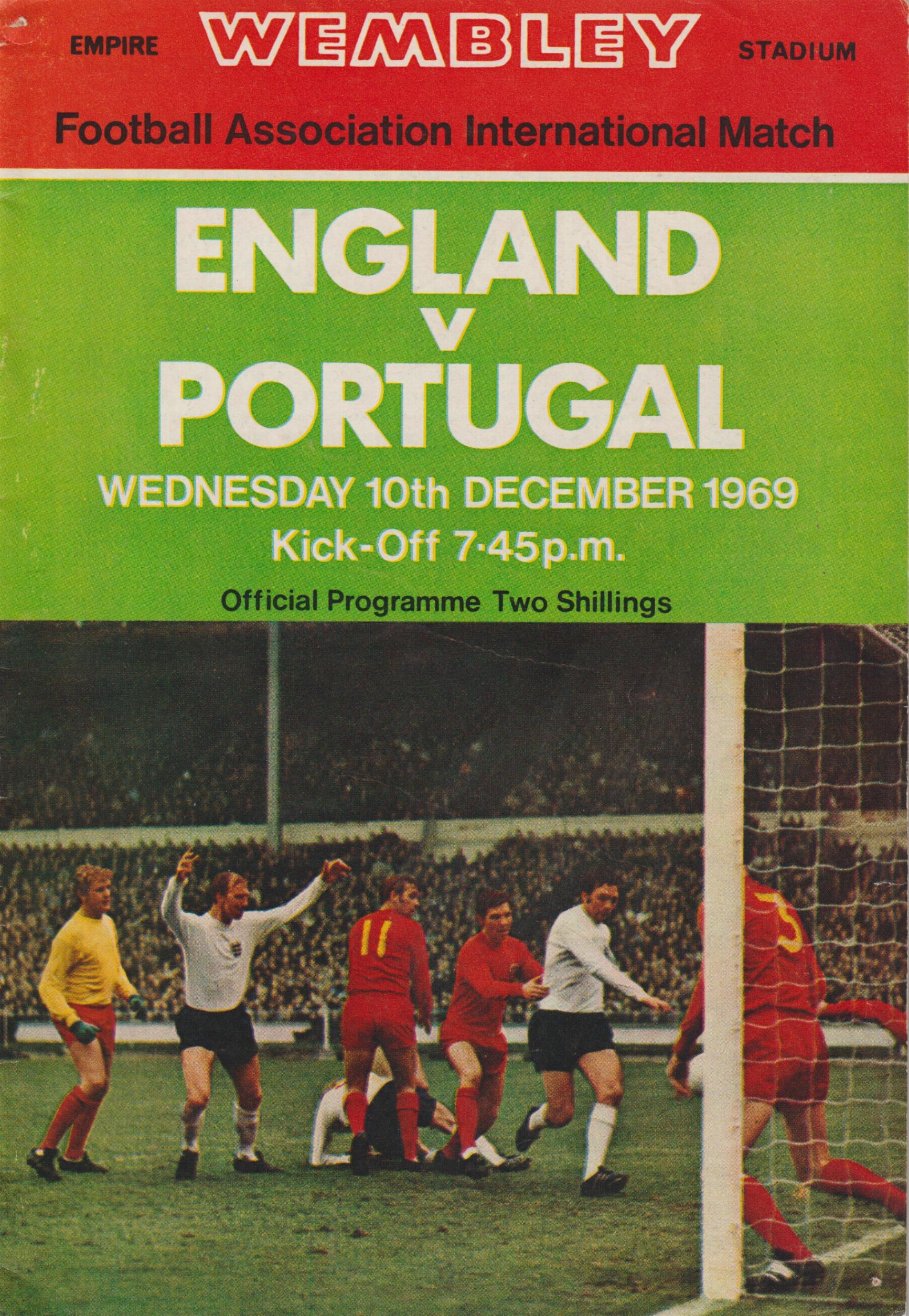 1969 - ENGLAND v PORTUGAL